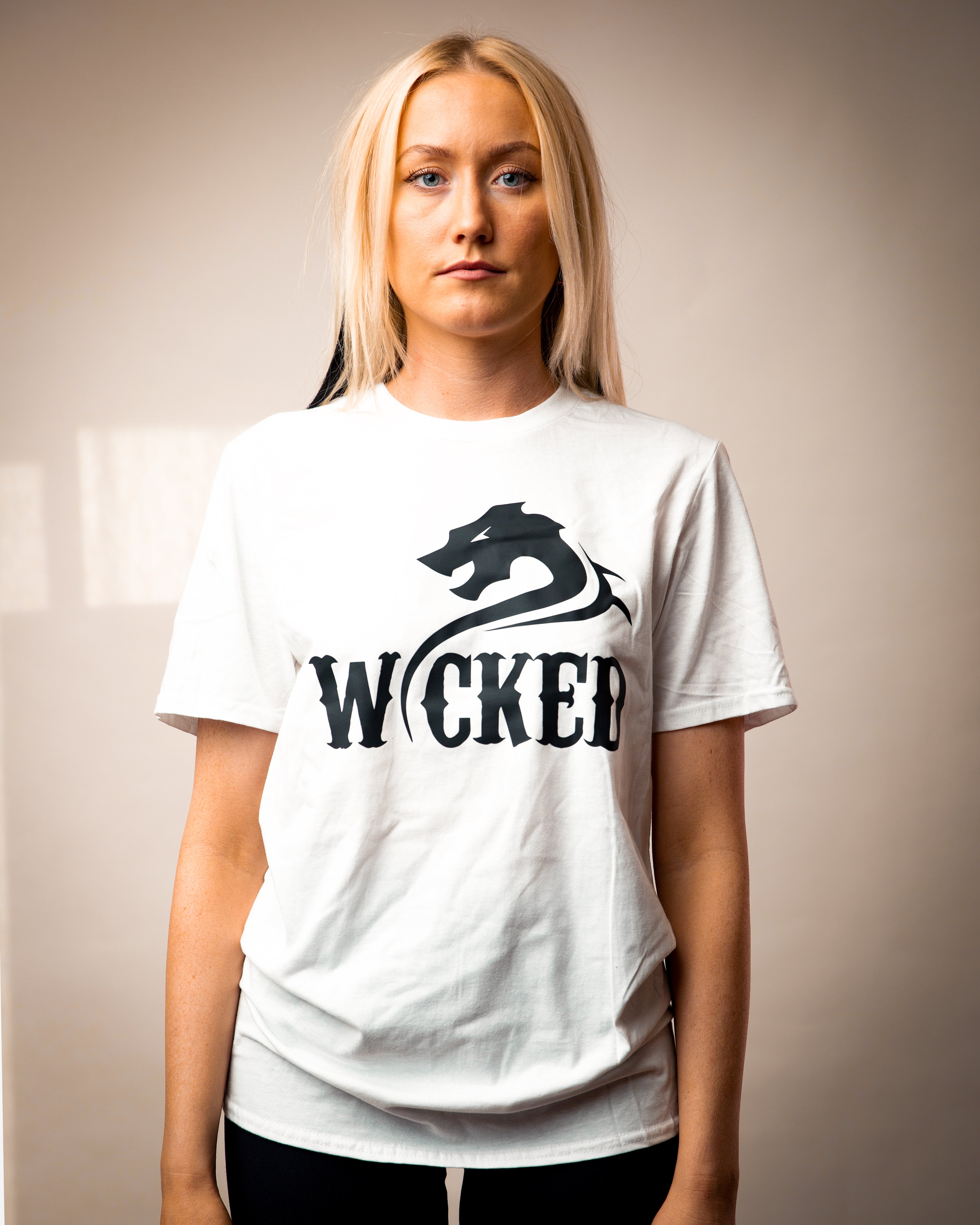 Crew Neck Tee Womens White Unisex