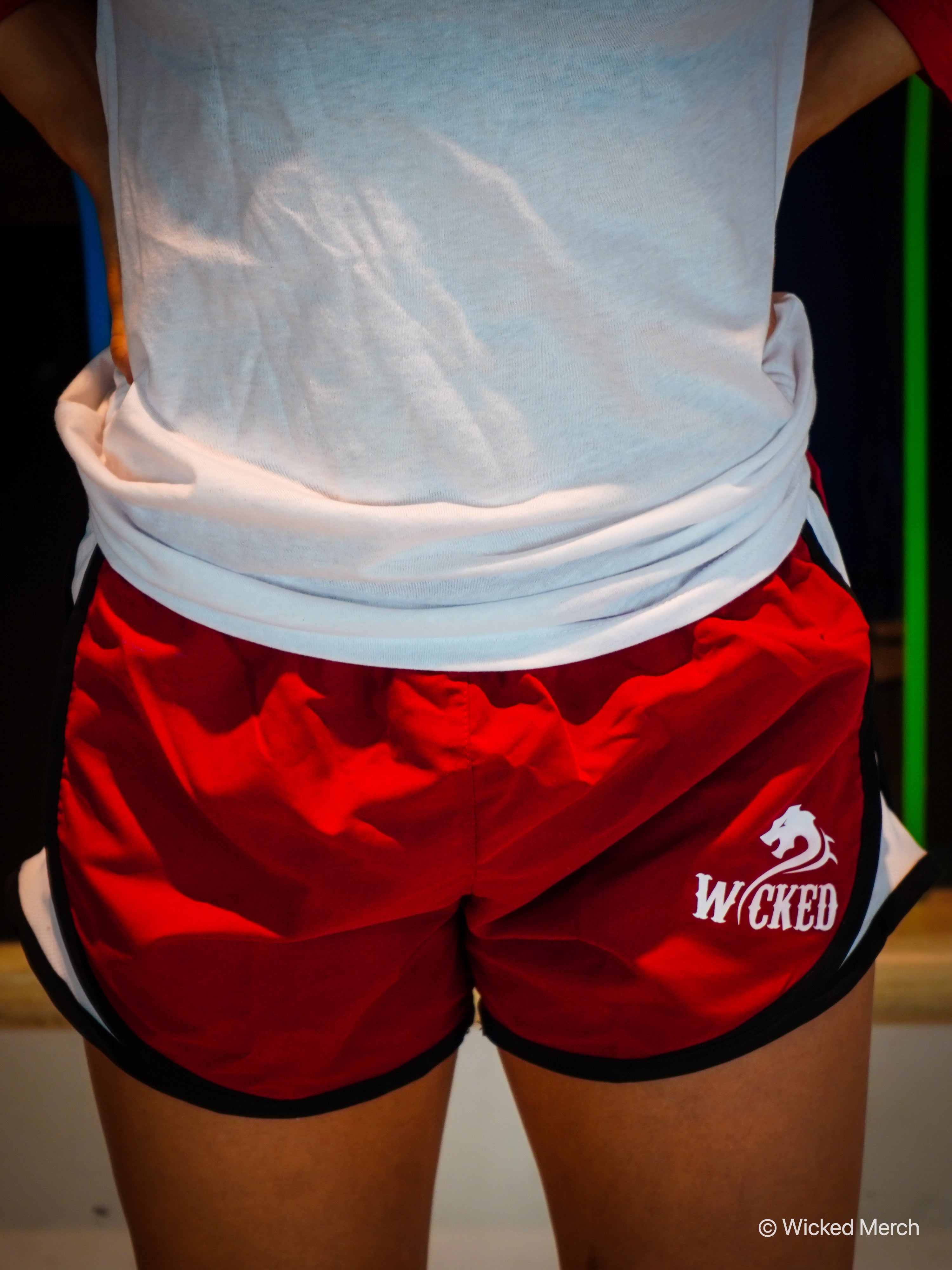 Women's Workout Running Shorts Red