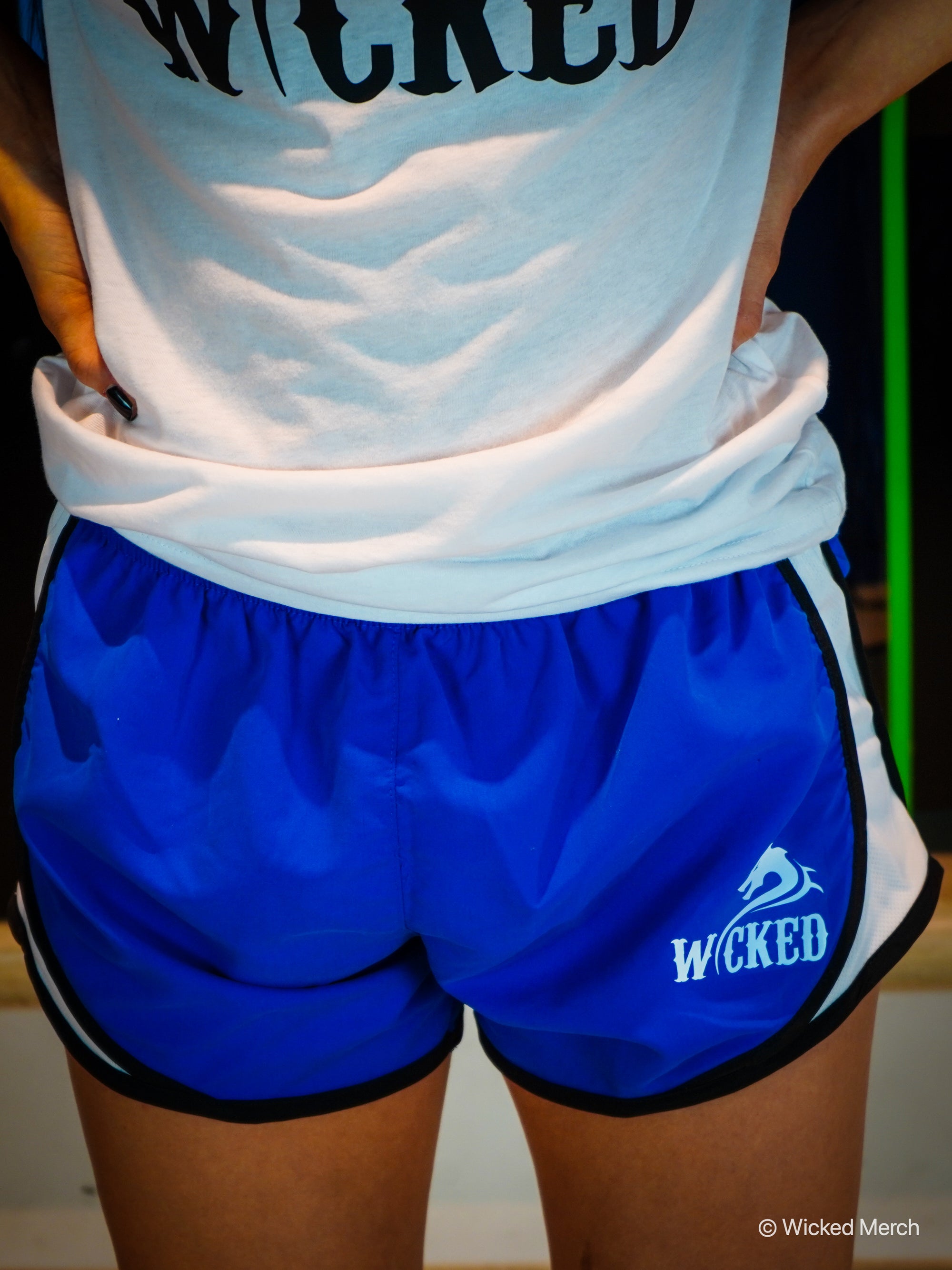 Women's Workout Running Shorts Blue