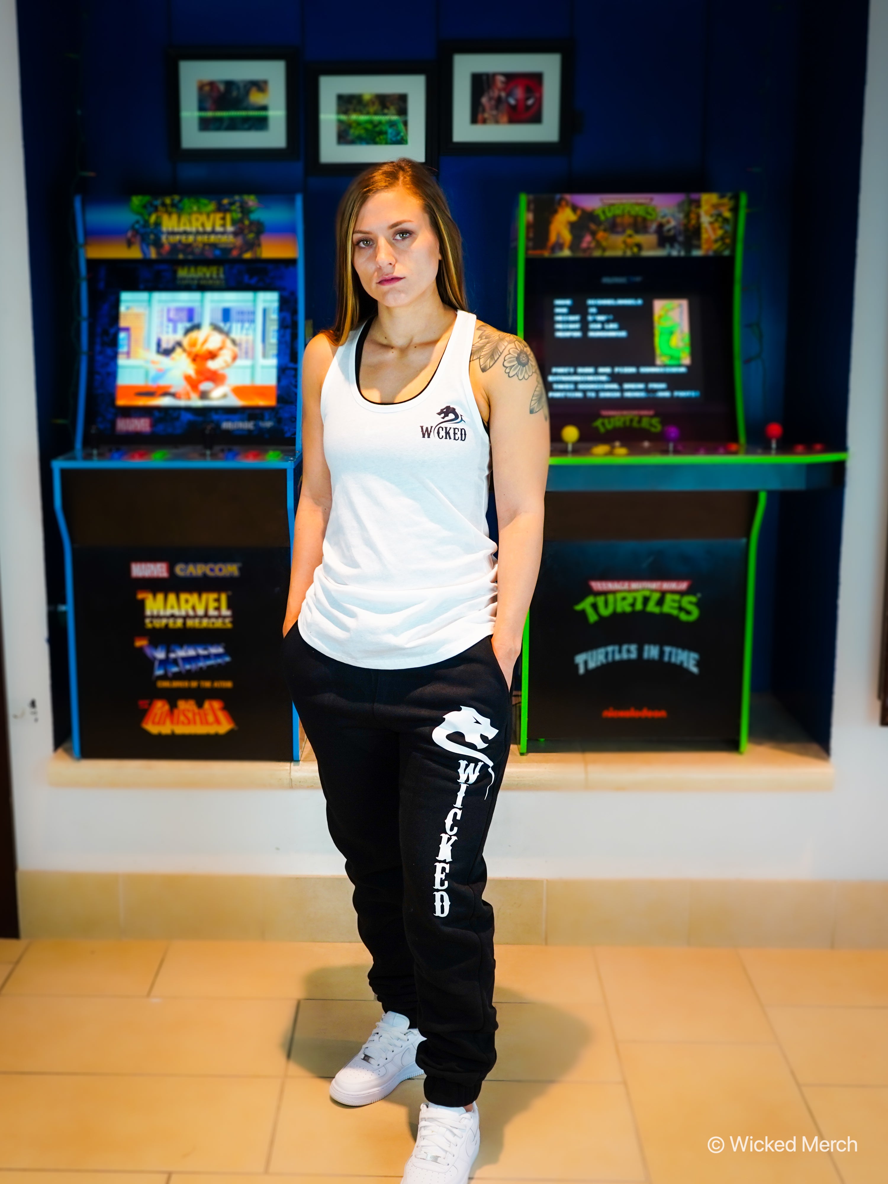 Sweatpants Women's Black White