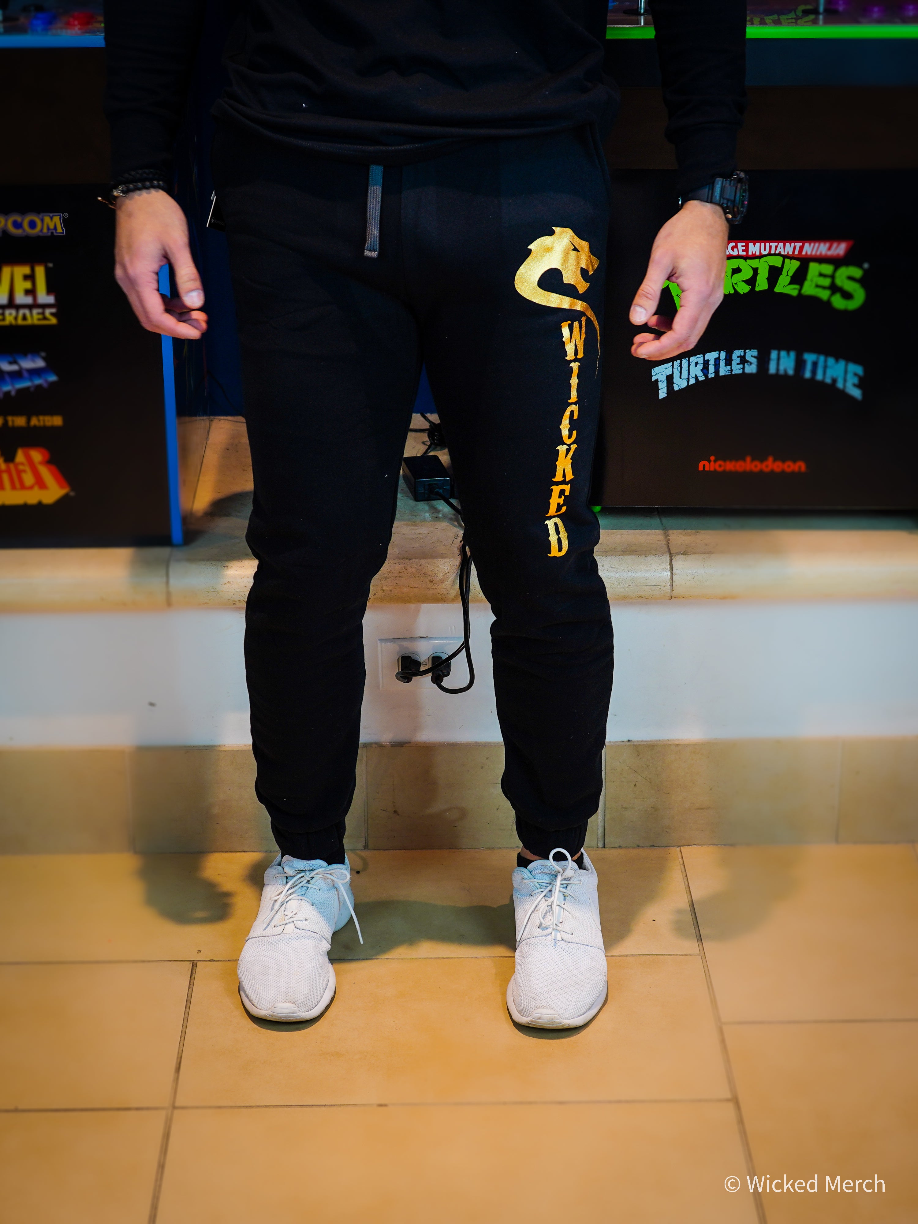 Sweatpants Men's Wicked Black Gold