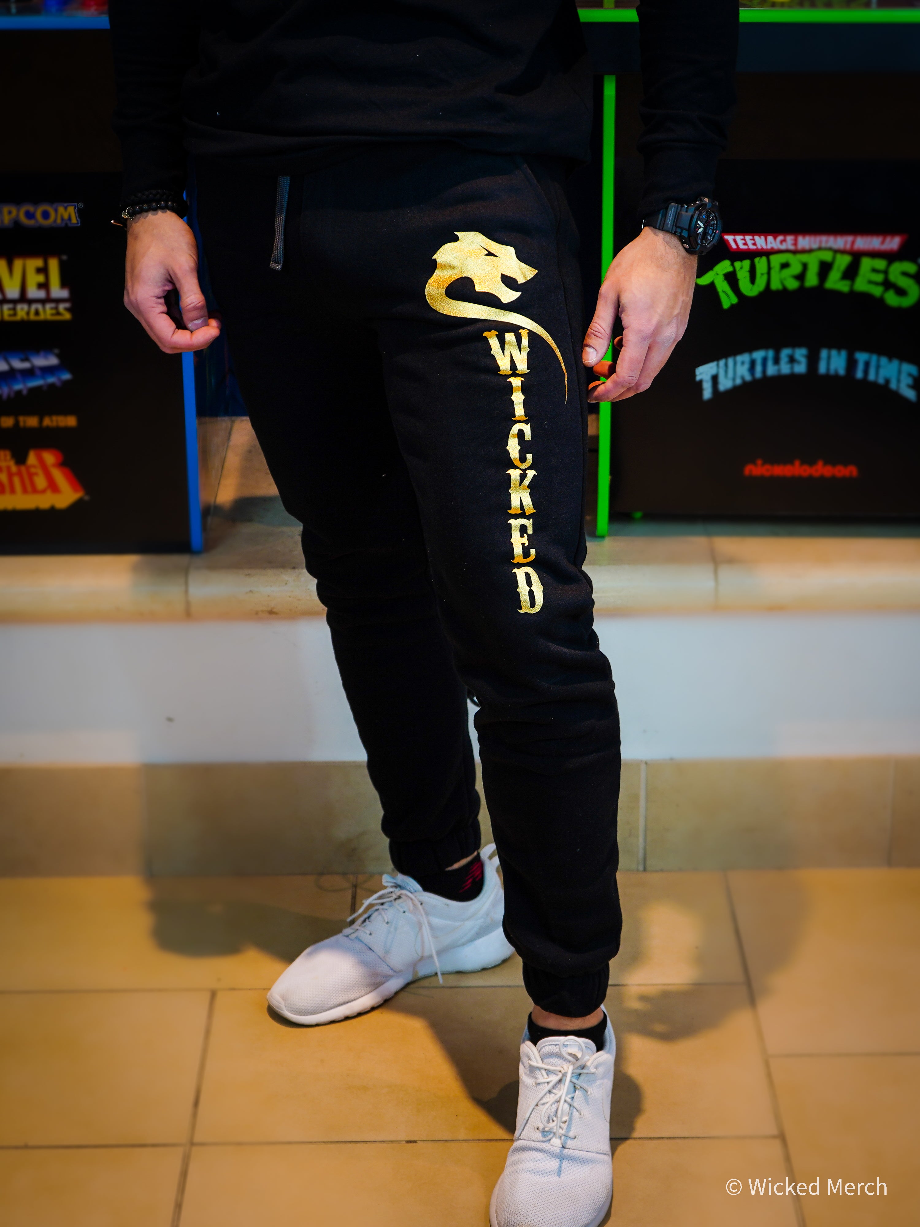 Sweatpants Men's Wicked Black Gold