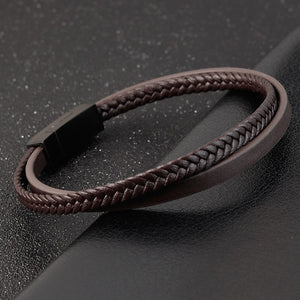 Luxury Style Combination Men's Leather Bracelet