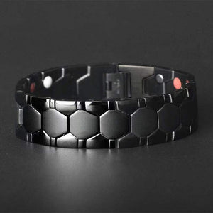 Men's Bracelets Magnetic Bracelet with Hook Buckle Clasp Therapy Bangles