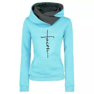 FAITH Embroidered Hoodie Sweatshirts Women's