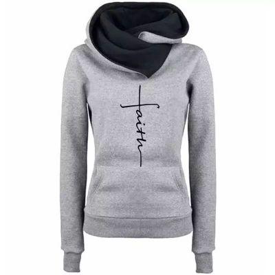 FAITH Embroidered Hoodie Sweatshirts Women's