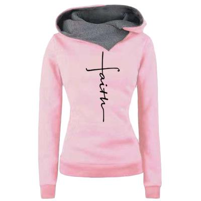 FAITH Embroidered Hoodie Sweatshirts Women's