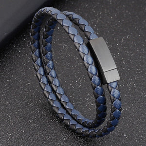 Luxury Style Combination Men's Leather Bracelet
